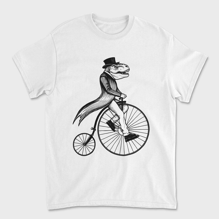 Old Trex on Bike, Унисекс Мъжка Тениска