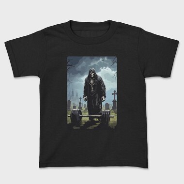 Skeleton Deadlifting, Kids' T-Shirt