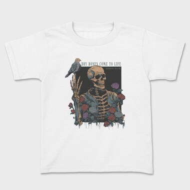 Skeleton Dove Life, Kids' T-Shirt