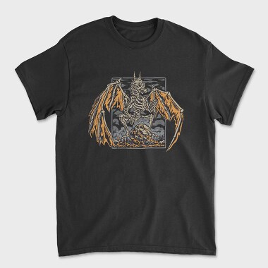 Skeleton Dragon, Unisex Men's T-Shirt