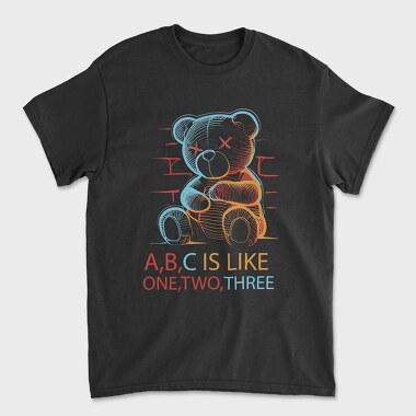 One Two Three, Unisex Men's T-Shirt