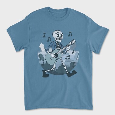 Skeleton Guitar, Unisex Men's T-Shirt