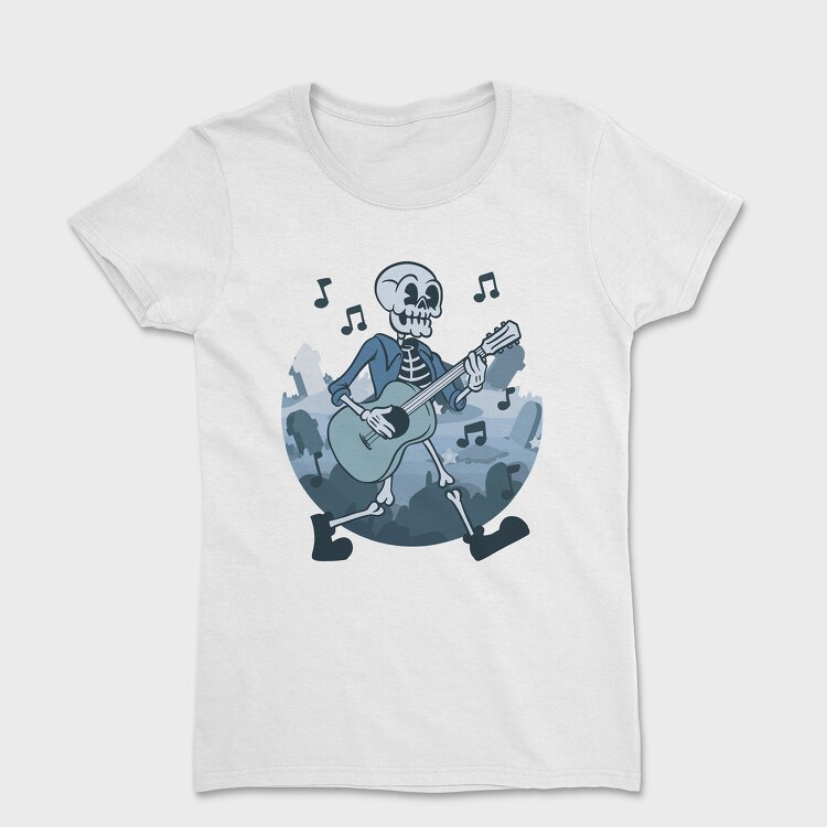 Skeleton Guitar, Women's T-Shirt