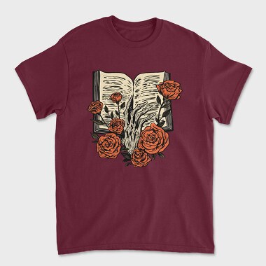 Skeleton Hand Book, Unisex Men's T-Shirt