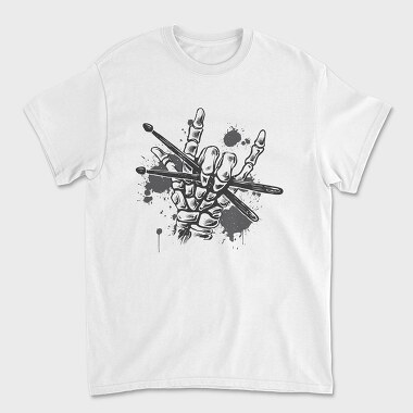 Skeleton Hand Drums, Unisex Men's T-Shirt