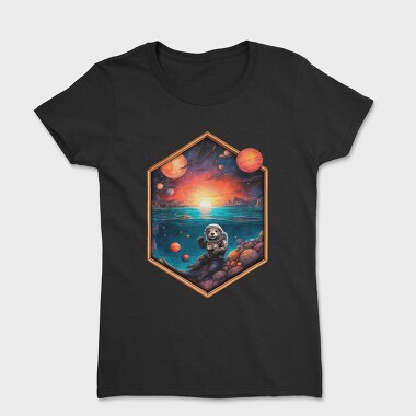 Otter Astronaut, Women's T-Shirt
