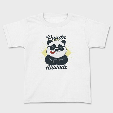 Panda Attitude, Kids' T-Shirt