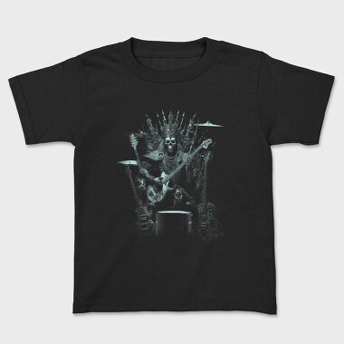 Skeleton Rock King, Kids' T-Shirt