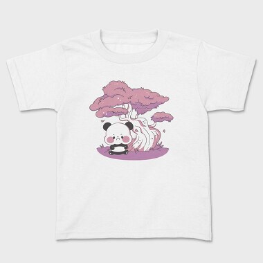 Panda Sakura Kawaii, Kids' T-Shirt