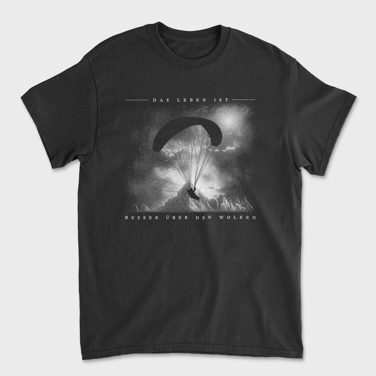 Paraglider Silhouette, Unisex Men's T-Shirt
