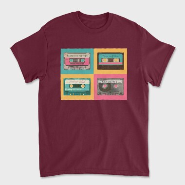 Pastel Cassettes, Unisex Men's T-Shirt