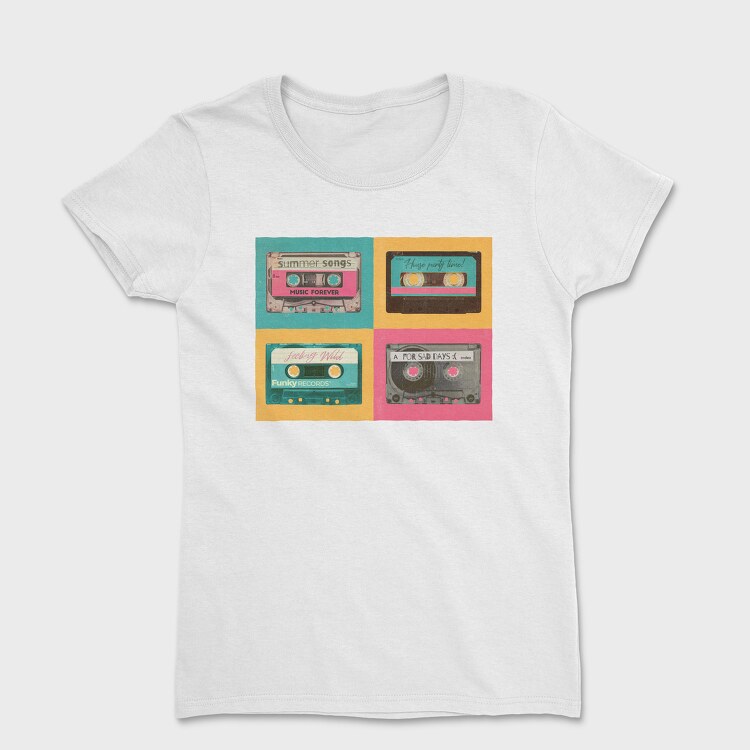 Pastel Cassettes, Women's T-Shirt