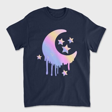 Pastel Moon, Unisex Men's T-Shirt