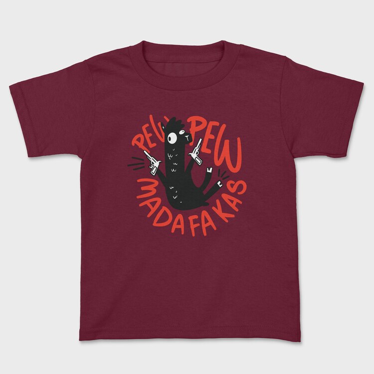 Pew Pew Llama, Kids' T-Shirt