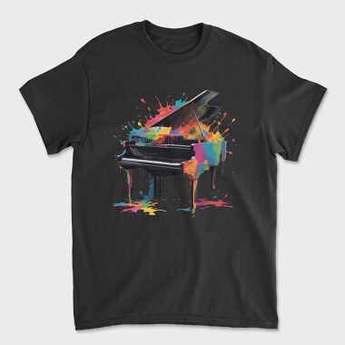 Piano Spalsh Colors, Unisex Men's T-Shirt