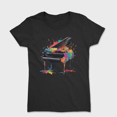 Piano Spalsh Colors, Women's T-Shirt