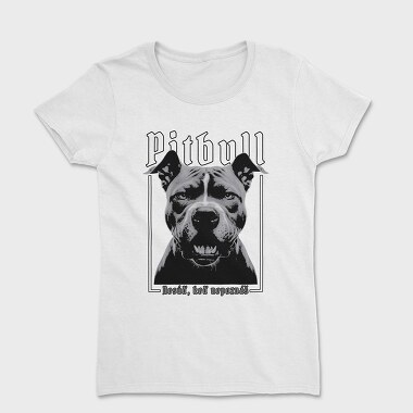 Women's T-Shirt, Pitbull Portrait