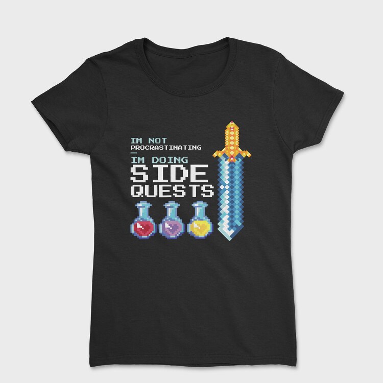 Pixel Side Quests, Women's T-Shirt