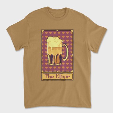 Pixelart Tarot Card the Elixir, Unisex Men's T-Shirt