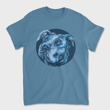 Portrait Pitbull, Unisex Men's T-Shirt