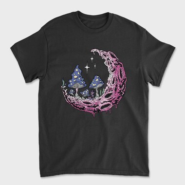 Psychedelic Moon, Unisex Men's T-Shirt