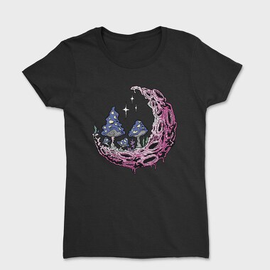Psychedelic Moon, Women's T-Shirt