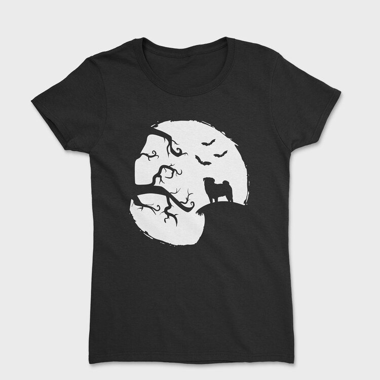 Pug Halloween, Women's T-Shirt