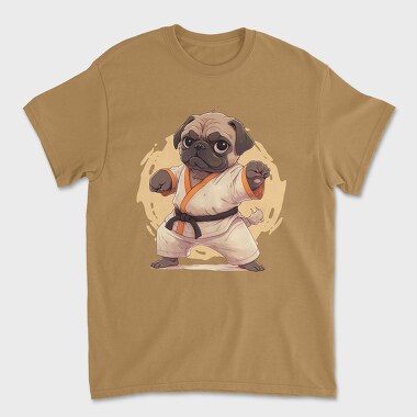 Pug Karate, Unisex Men's T-Shirt