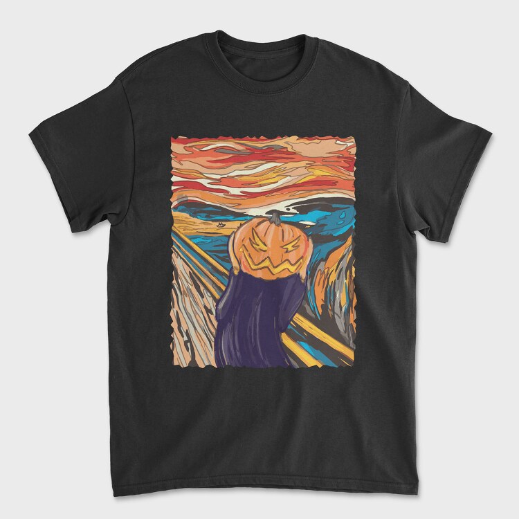 Pumpkin Scream, Унисекс Мъжка Тениска