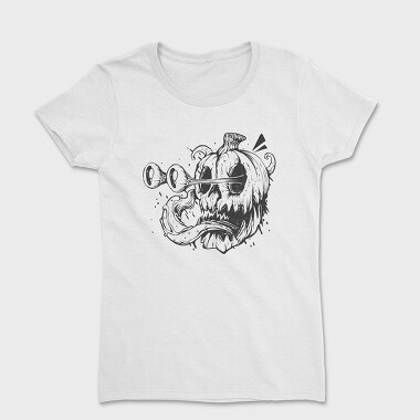 Pumpkin Trippy Monochrome, Women's T-Shirt