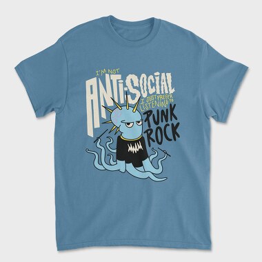 Punk Rock Octopus, Unisex Men's T-Shirt