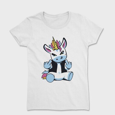 Дамска Тениска, Punk Unicorn Middle Finger