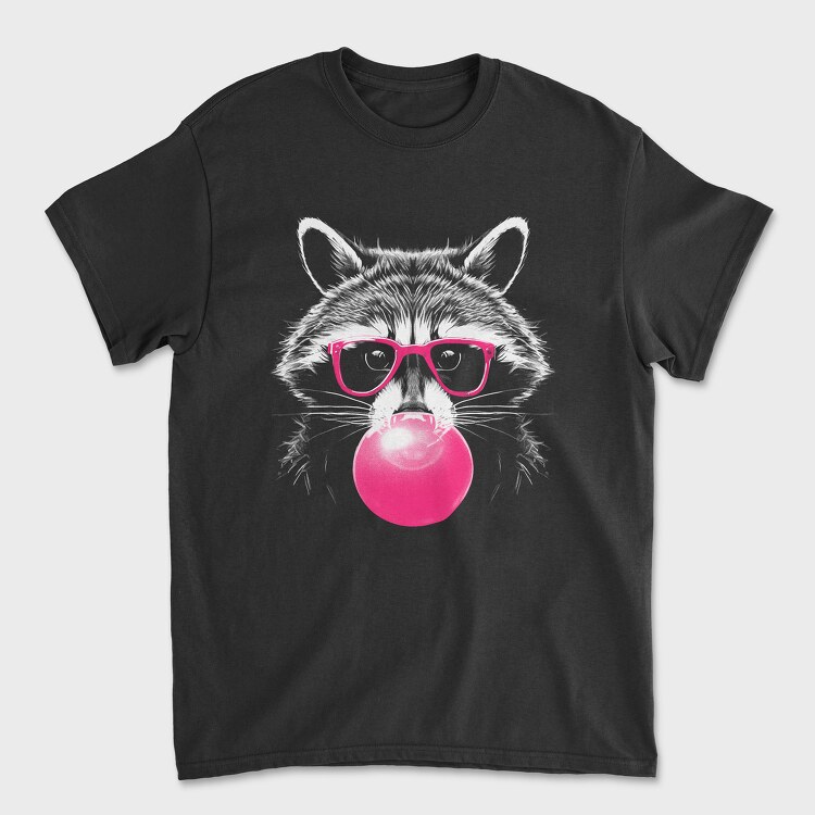 Raccoon Bubblegum, Унисекс Мъжка Тениска