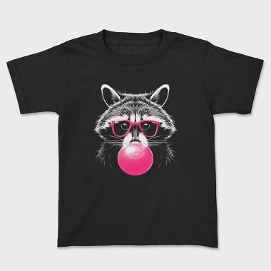 Raccoon Bubblegum, Kids' T-Shirt