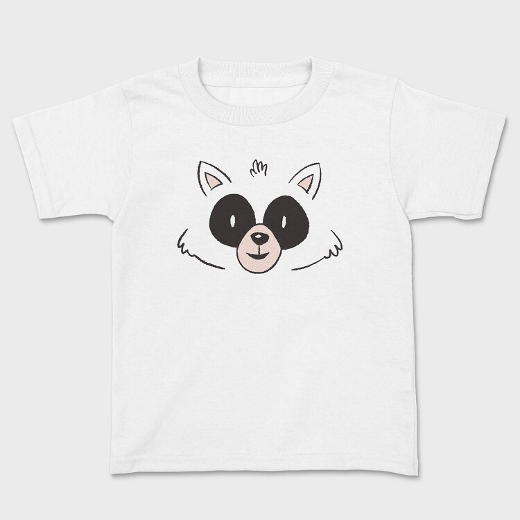 Raccoon Face, Kids' T-Shirt