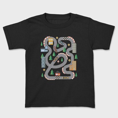 Race Track, Kids' T-Shirt