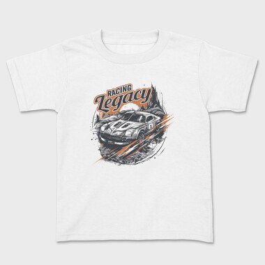 Racing Legacy Retro Car, Kids' T-Shirt