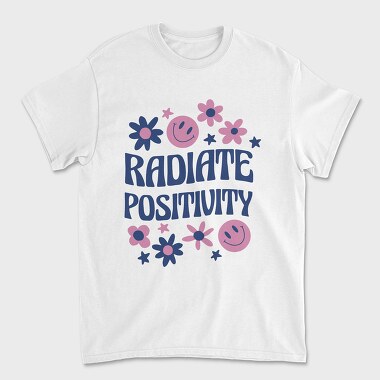 Unisex Men's T-Shirt, Radiate Positivity