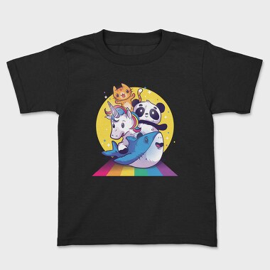 Rainbow Cute Animals, Kids' T-Shirt