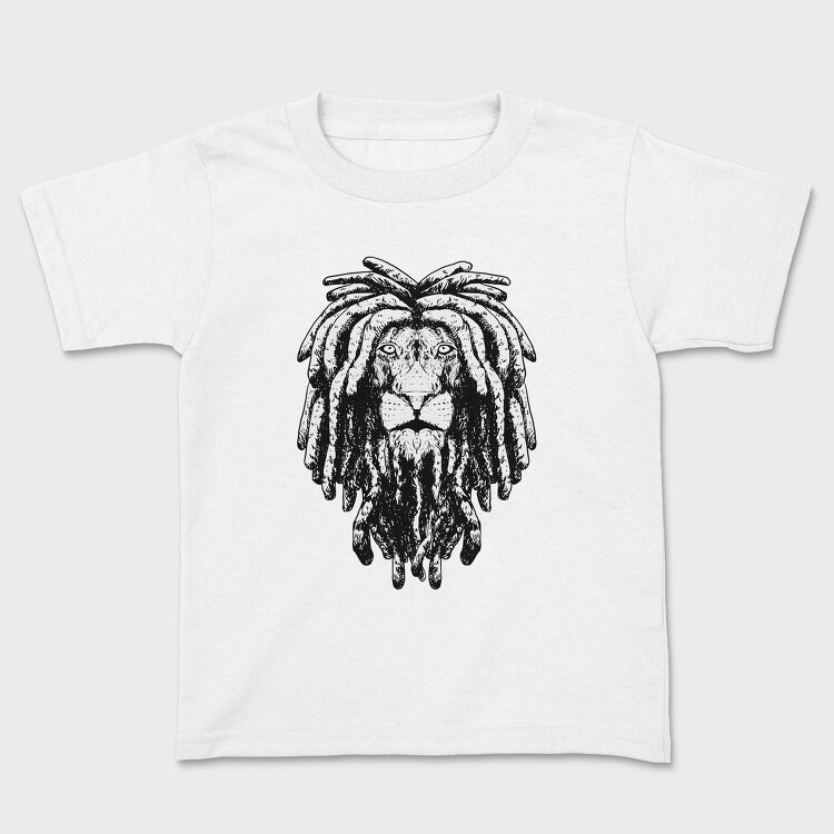 Rasta Lion, Kids' T-Shirt