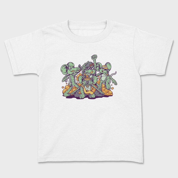 Kids' T-Shirt, Rat Gang