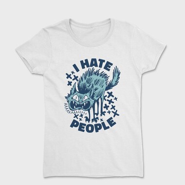 Cat I Hate People, Women's T-Shirt