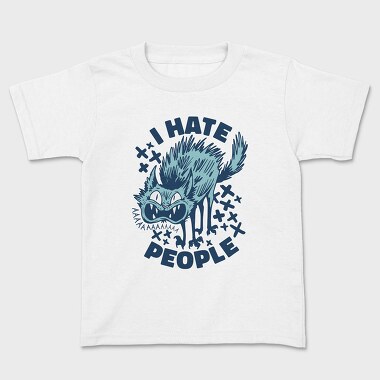 Kids' T-Shirt, Cat I Hate People