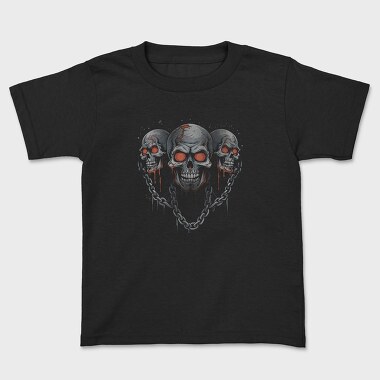 Skulls Chains, Kids' T-Shirt