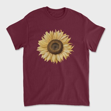 Sunflower Detailed, Unisex Men's T-Shirt