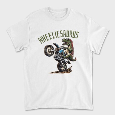 Wheeliesaurus, Unisex Men's T-Shirt