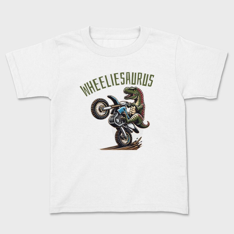 Wheeliesaurus, Kids' T-Shirt