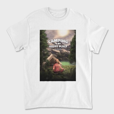 Yoga Camping, Унисекс Мъжка Тениска