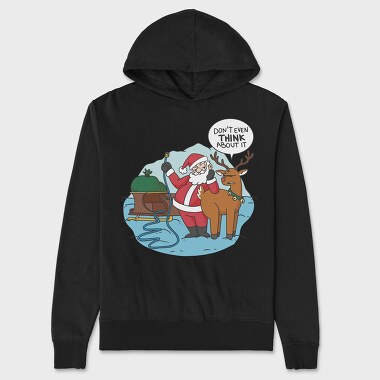 Naughty Santa, Unisex Men's Hoodie