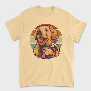 Унисекс Мъжка Тениска, Golden Retriever